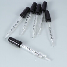 20Pcs 1Ml Glass Dropper Set with Scale, Straight Head Glass Pipettes