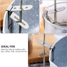 Lot de 3 pinces de fixation en acier inoxydable pour thermomètre à lait, accessoires de cuisine
