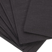 Schwarze Cocktailservietten, 16,5 x 16,5 cm, 20 Stück, Einweg-Doppellagen-Papierservietten für Partys