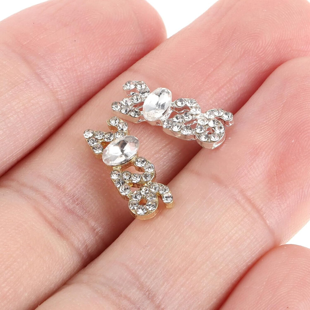 Hkhbjs 20Pcs Nail Art Decorations Glitter Charms Rhinestone Dazzling Jewellery For Manicure Ornaments