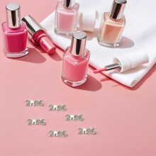 20 piezas de adornos de uñas con purpurina y diamantes de imitación, joyería deslumbrante para manicura.