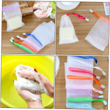 20pcs Soap Saver Pouch Shower Foaming Net Cleansing Foaming Nets