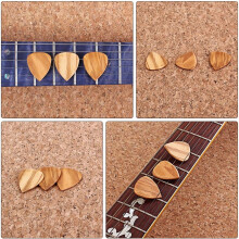 Juego de 3 púas de ukelele de madera de olivo, cómodas de sujetar y ligeras.