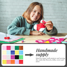 20 stuks doe-het-zelf gekleurde non-woven viltvellen 30x30 cm meerkleurige patchworkstof