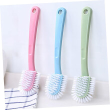 Plastic Shoe Cleaning Brush 4pcs Long Handle Washing Brushes Household