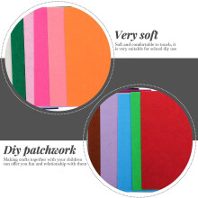 20 st DIY färgade non-woven filtarken 30x30 cm flerfärgade lapptäckstyg