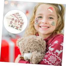 30 vellen tijdelijke kersttatoeages in cartoonstijl voor jongens en meisjes.