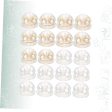 Ohrringverschlüsse aus Messing und Silikon, 20 Stück (je 10 Stück in Gold und Silber), hypoallergen, Ersatz