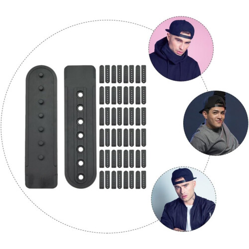 30 Sets Plastic Snapback Extenders Adjustable Hat Buckles Portable Baseball Cap Strap Replacement
