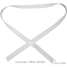 Set van 20 dubbelzijdige nylon ritsen voor het naaien van stevige lakens en dekbedovertrekken.