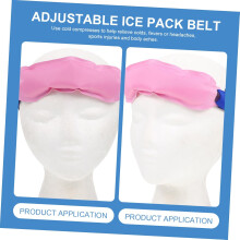3er-Pack wiederverwendbare Kühl- und Wärmekompressengürtel mit Gel-Eispackung und verstellbarem Kühlgürtel