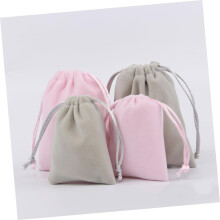 30 bolsitas con cordón para guardar joyas, pequeñas bolsas hechas de material para artículos diversos y de uso diario.