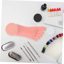 2 buc manichiură practică picioare Nail Art instrumente silicon model feminin pentru manichiură antrenament și unghii recuzită mucegai