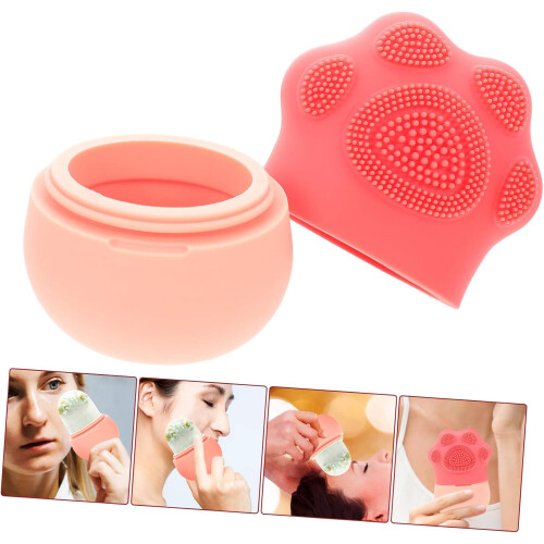 3er-Set Gesichts-Eisroller aus Silikon, wiederverwendbar, für Gesichtskühlung und Massage.