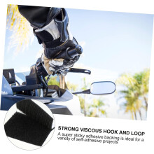 40pcs Self Adhesive Hook and Loop Tape Strong Glue for Home Use Black Sticky Stickers