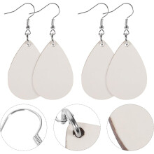 30 Stück Rohlinge für Sublimationsohrringe aus Holz und Eisen, ideal für DIY-Schmuckbastelarbeiten