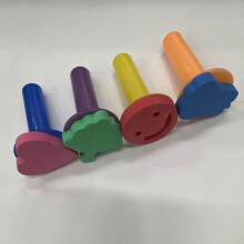 30-teiliges Schwamm-Malpinsel-Set für Kinder, DIY-Schwamm-Zeichenwerkzeuge und Bastelbedarf für Kinder