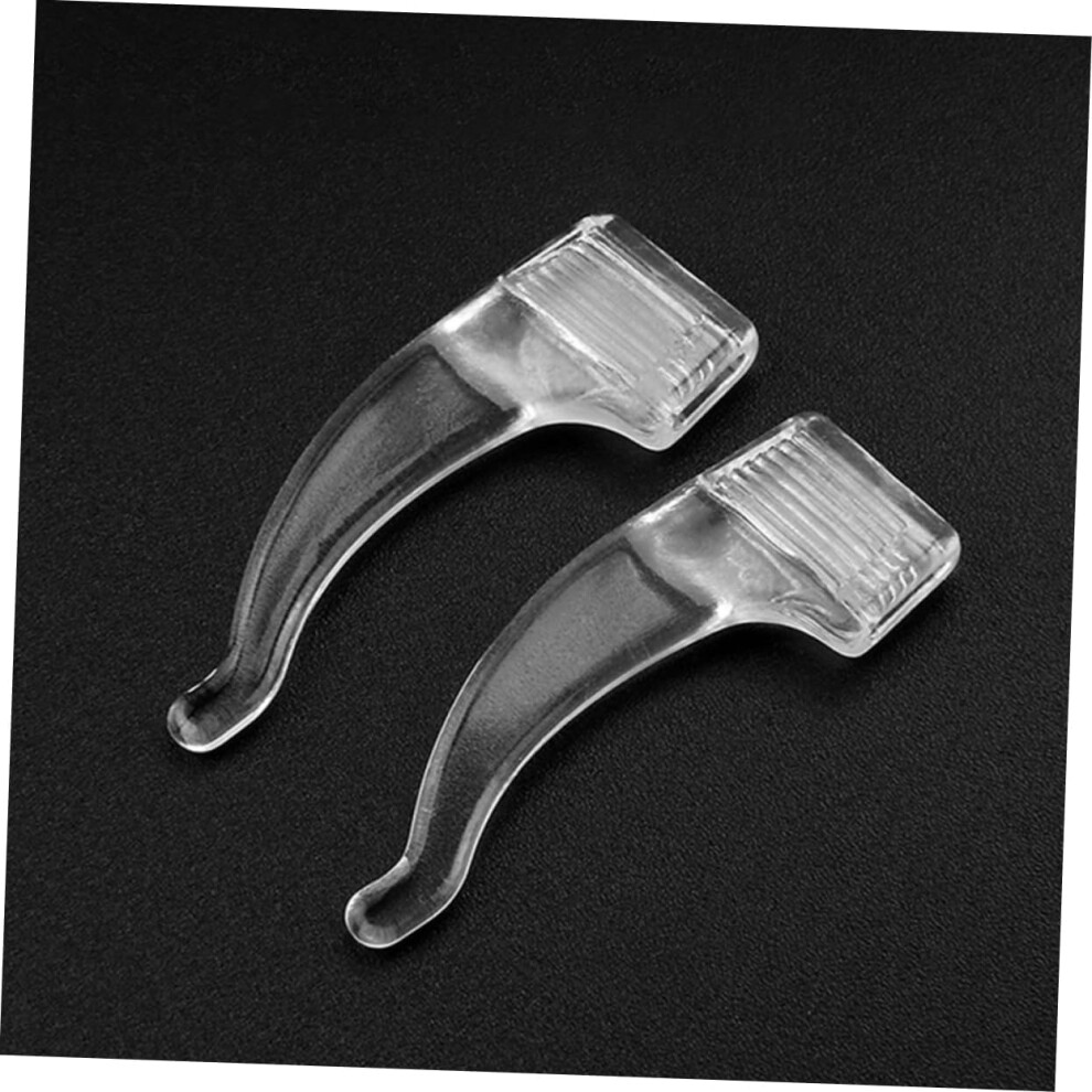 Hkhbjs 20 Pairs Soft Silicone Non-Slip Glasses Ear Grips Hooks Eyeglass Temple Tip Sleeves Anti-Slip Holders