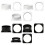 Wall Plate Air Ventilation Flange For Ventilation-Black 3 2