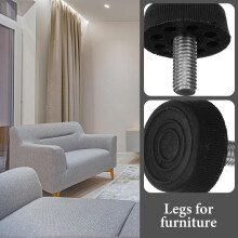 20pcs Adjustable Furniture Levelers Feet Screw on Table and Desk Legs