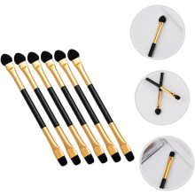 Brochas de maquillaje para sombras de ojos de doble punta: diseño portátil y contorno preciso.