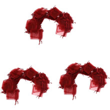3pcs Organza Drawstring Bags Wedding Favor Bags Jewellery Pouches for Wine Gifts for Jewelry Storage