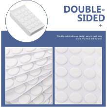 300 stuks ronde dubbelzijdige plakstippen van 10 mm x 1 mm, sterk en verwijderbaar, dubbelzijdig plakband