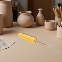 Lot de 4 bâtonnets en céramique en forme d'éponge pour poterie, éponges réutilisables pour lisser l'argile