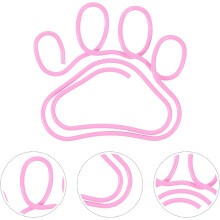 20Pcs Pink Metal Claw Paper Clips Cute Cat Paw Shape Small Office Paper Clamp File Clips