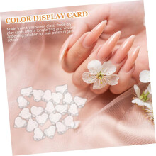 20 buc sticlă Nail Art Card unghii placă de afișare unghii placă de unghii sfaturi diagramă unghii plăci