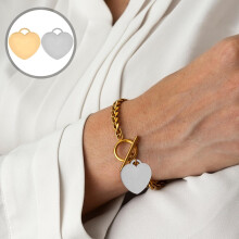 20 Stück herzförmige Anhängerrohlinge aus Edelstahl für Halsketten, Armbänder, DIY-Bastelarbeiten und Schmuckherstellung