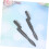 3pcs Eyelash Combs Eyebrow Combs Multifunctional Folding Makeup Tool 3