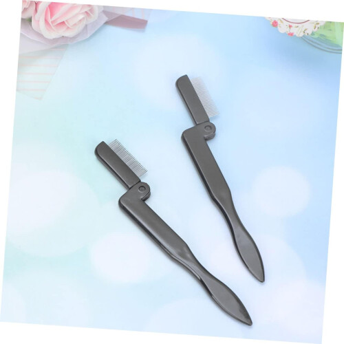 3pcs Eyelash Combs Eyebrow Combs Multifunctional Folding Makeup Tool 2