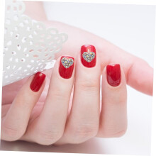 20 piezas de gemas y dijes de uñas con forma de corazón, pegatinas de uñas de diamantes de imitación brillantes para manualidades y maquillaje.