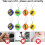 20pcs Portable Retractable Measuring Tape Keyring Mini Tape Measure Automatic Lock 4