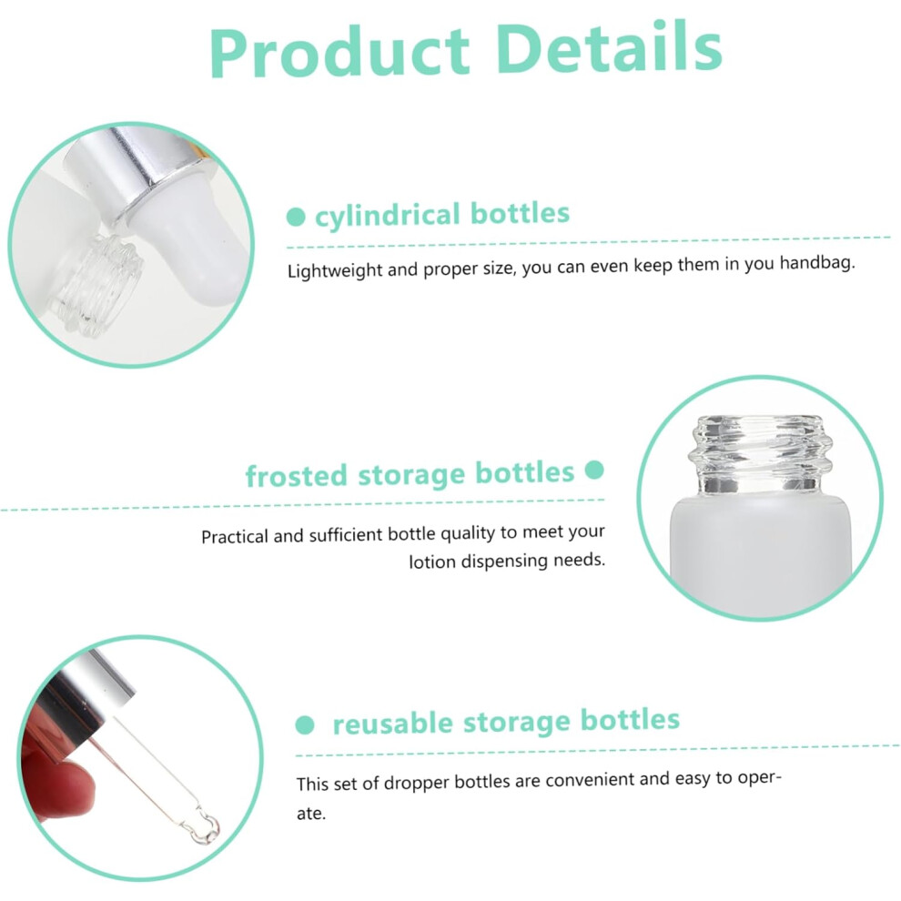 Hkhbjs 20Pcs Travel Dropper Bottles Lightweight Essential Oil Bottles For Sample Bottling And Go Use