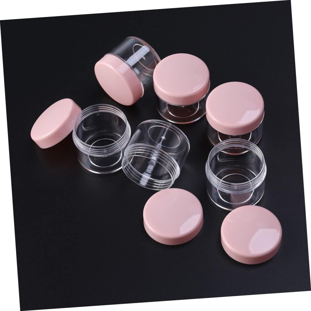 Hkhbjs 20Pcs Mini Portable Round Pot Bottles Travel Container For Facial Cream Skincare Sample Empty Holders For Travel