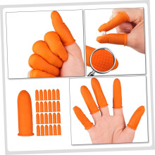200 fundas desechables naranjas antideslizantes, antiestáticas, multifuncionales, de tamaño pequeño y resistentes.