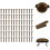 200 τεμάχια DIY Craft Mini Brads Fasteners από σίδερο, διακοσμητικά και εύχρηστα 3