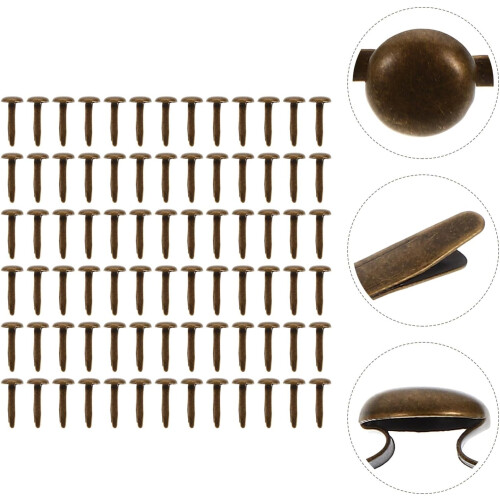 200 τεμάχια DIY Craft Mini Brads Fasteners από σίδερο, διακοσμητικά και εύχρηστα 2