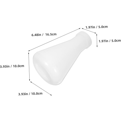 3pcs Plastic Conical Flask for Laboratory Experiment Plastic Flask for Chemistry Students 1