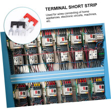 20 st TB1503 Dubbelradiga Skruvkopplingsblock Kortslutningsremsor Kabelkopplingsjumpers