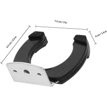 3pcs Microphone Hanger Wall Mount Hooks for No Wire Microphone Holder with Iron and Rubber Material