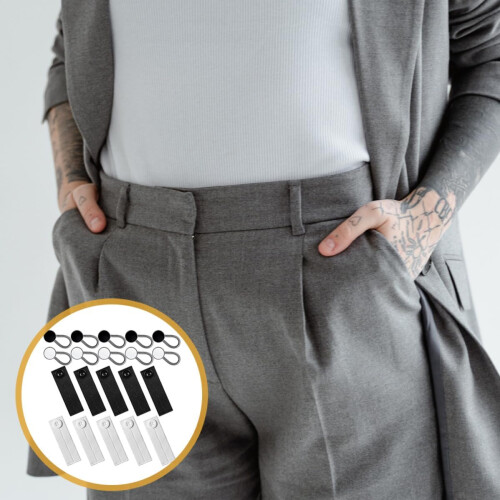 20Pcs Adjustable Pants Waist Extenders Elastic Jean Button Extender Set 1