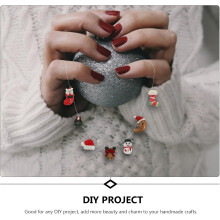 20 DIY-Schmuckteile, kreative Armband- und Ohrringanhänger, Weihnachtsbaum-Charms, hübsche Anhänger