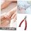Ensemble de 3 coupe-cuticules portables en acier inoxydable pour manucure 1