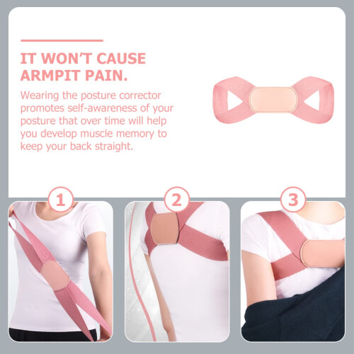3pcs Posture Corrector Belt for Men and Women Strap Adjustable Design 1