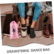 Lot de 4 sacs à cordon pour la danse et les chaussons de ballet (fille/garçon).