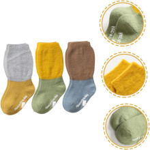 3 Paar rutschfeste Thermosocken für Kleinkinder