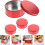 4pcs Boxes Party Cookie Boxes round Tinplate Storage Reusable Chic Design 7